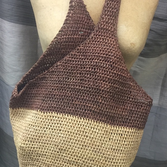 Helen Kaminski 2 tone Australian raffia bucket bag - Picture 2 of 5